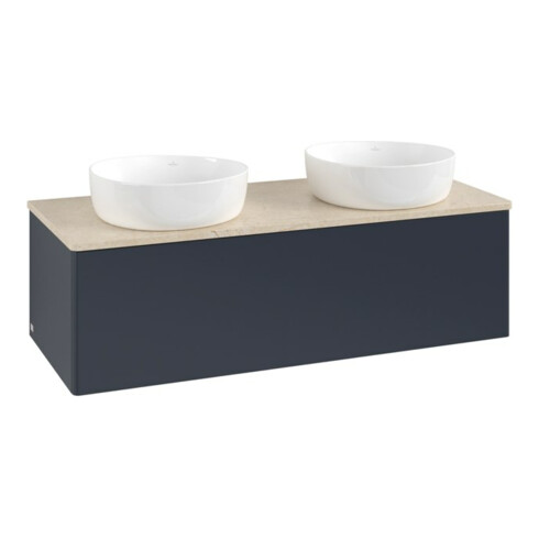 V&B Waschtischunterschrank ohne Frontstruktur Antao 120x36x50cm, WBP botti., md bl. m Lac
