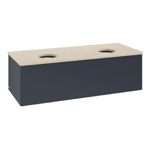 V&B Waschtischunterschrank ohne Frontstruktur Antao 120x36x50cm, WBP botti., md bl. m Lac