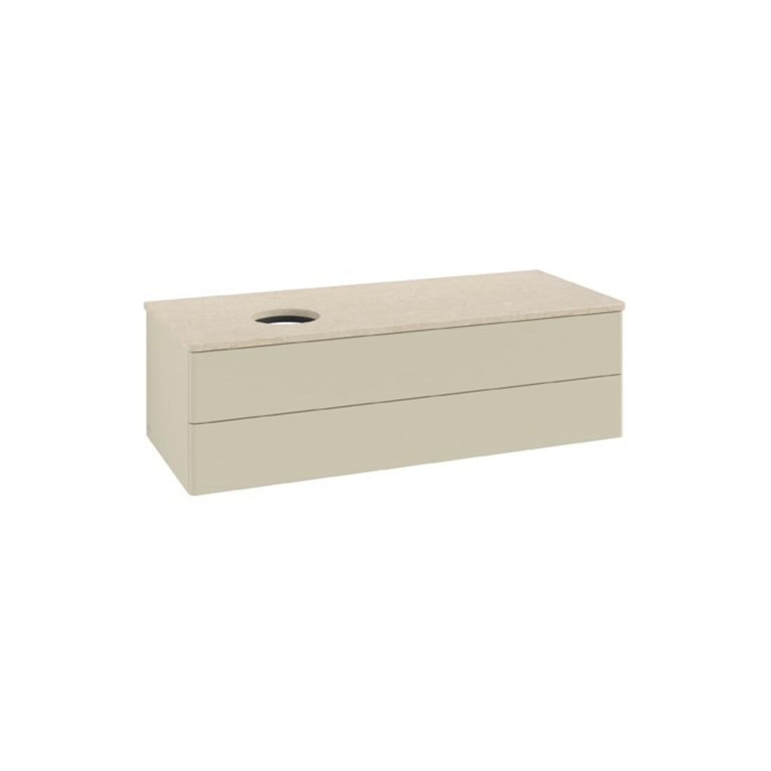 V&B Waschtischunterschrank ohne Frontstruktur Antao 120x36x50cm, WBP botti., si Gr m Lac