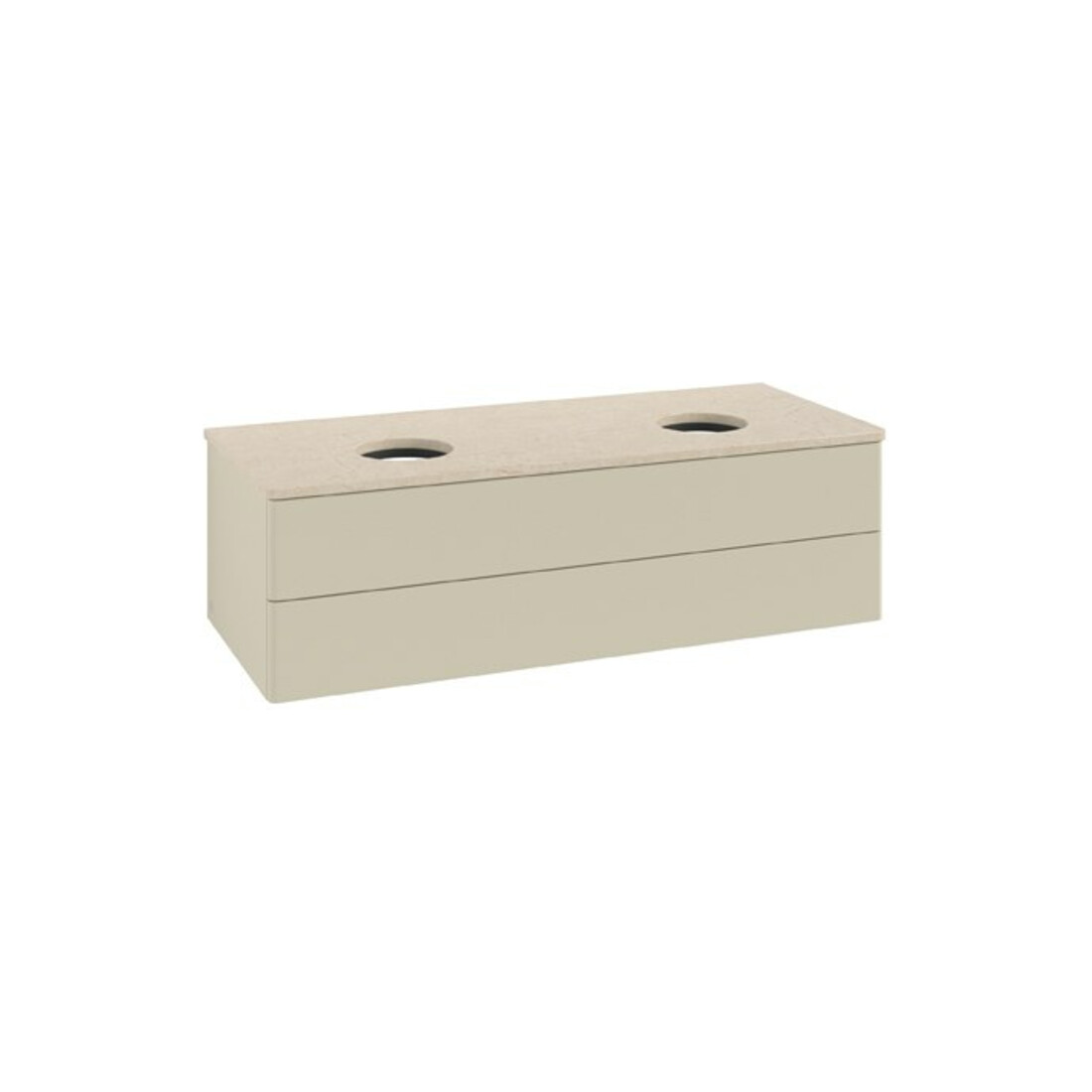 V&B Waschtischunterschrank ohne Frontstruktur Antao 120x36x50cm, WBP botti., si Gr m Lac