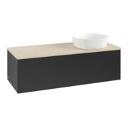 V&B Waschtischunterschrank ohne Frontstruktur Antao 120x36x50cm, WBP-farbe botti., bla m Lac