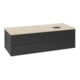 V&B Waschtischunterschrank ohne Frontstruktur Antao 120x36x50cm, WBP-farbe botti., bla m Lac-1