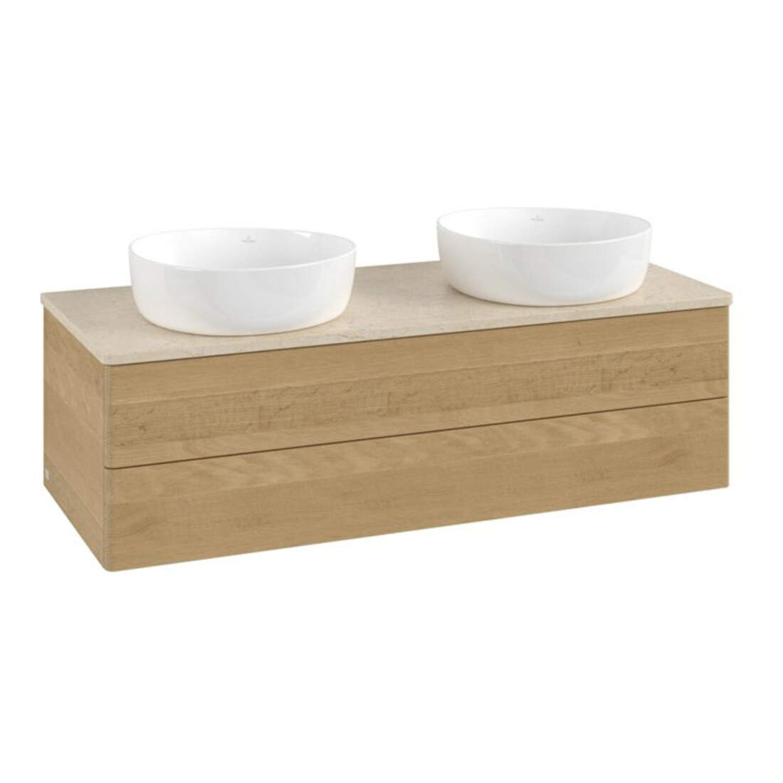 V&B Waschtischunterschrank ohne Frontstruktur Antao 120x36x50cm, WBP-farbe botti., honey oak