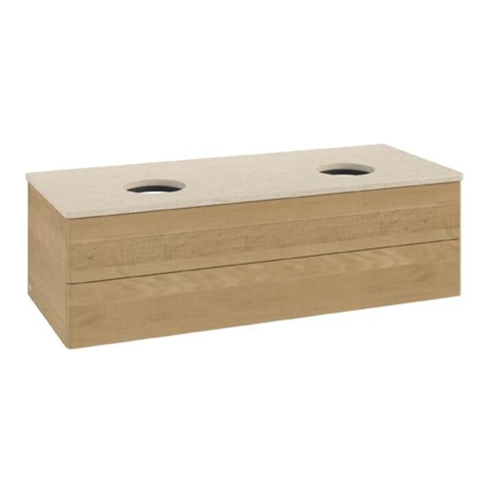 V&B Waschtischunterschrank ohne Frontstruktur Antao 120x36x50cm, WBP-farbe botti., honey oak
