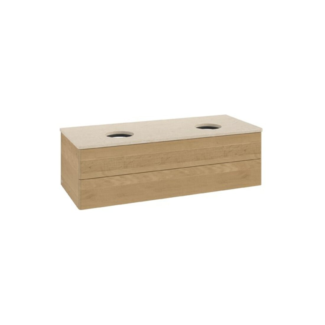 V&B Waschtischunterschrank ohne Frontstruktur Antao 120x36x50cm, WBP-farbe botti., honey oak