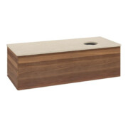 V&B Waschtischunterschrank ohne Frontstruktur Antao 120x36x50cm, WBP-farbe botti., w. walnut