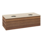 V&B Waschtischunterschrank ohne Frontstruktur Antao 120x36x50cm, WBP-farbe botti., w. walnut