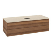 V&B Waschtischunterschrank ohne Frontstruktur Antao 120x36x50cm, WBP-farbe botti., w. walnut
