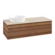 V&B Waschtischunterschrank ohne Frontstruktur Antao 120x36x50cm, WBP-farbe botti., w. walnut-3