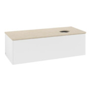 V&B Waschtischunterschrank ohne Frontstruktur Antao 120x36x50cm, WBP-farbe botti., wh. m Lac