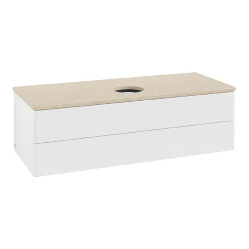 V&B Waschtischunterschrank ohne Frontstruktur Antao 120x36x50cm, WBP-farbe botti., wh. m Lac