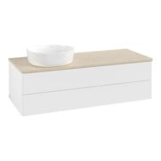 V&B Waschtischunterschrank ohne Frontstruktur Antao 120x36x50cm, WBP-farbe botti., wh. m Lac-4
