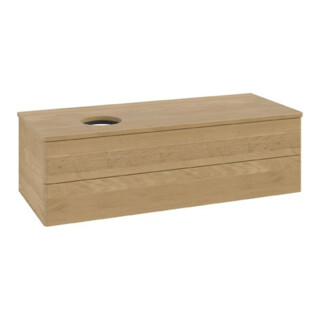 V&B Waschtischunterschrank ohne Frontstruktur Antao 120x36x50cm, WBP-farbe hon. Oa, hon. oak