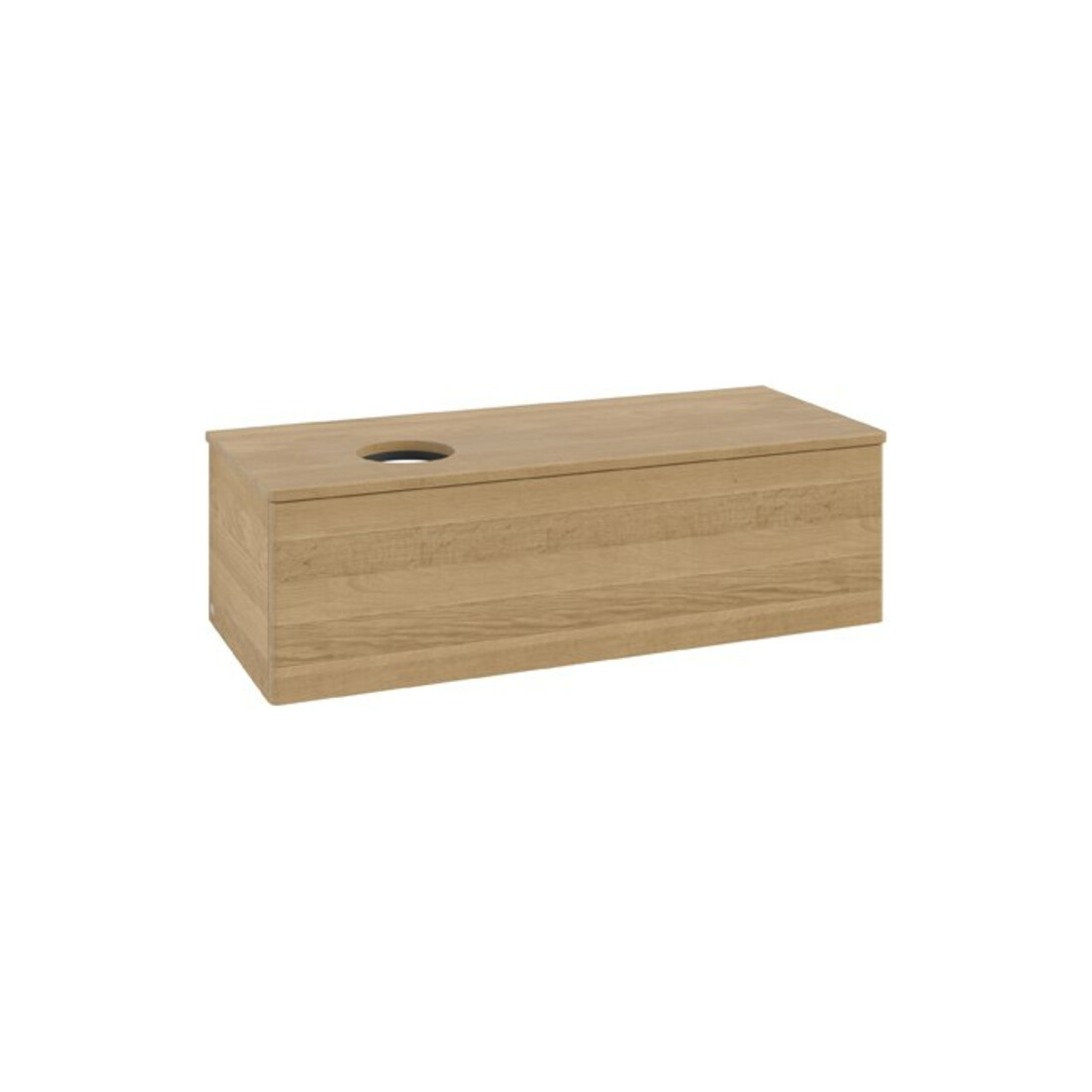 V&B Waschtischunterschrank ohne Frontstruktur Antao 120x36x50cm, WBP-farbe hon. Oa, hon. oak