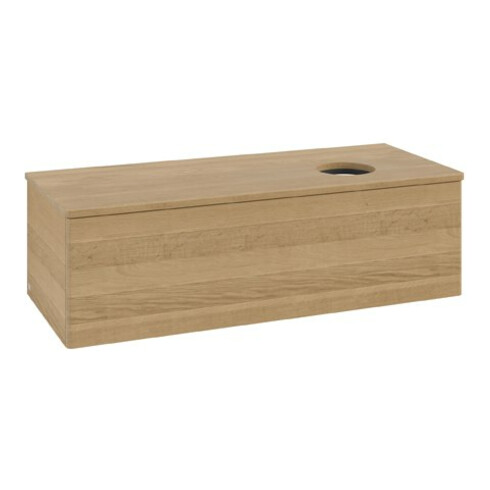 V&B Waschtischunterschrank ohne Frontstruktur Antao 120x36x50cm, WBP-farbe hon. Oa, hon. oak