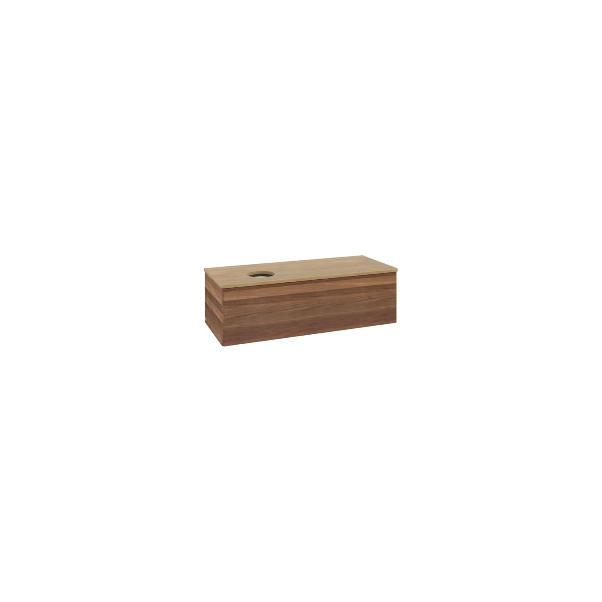 V&B Waschtischunterschrank ohne Frontstruktur Antao 120x36x50cm, WBP-farbe hon. Oa, w. wal ; Villeroy & Boch