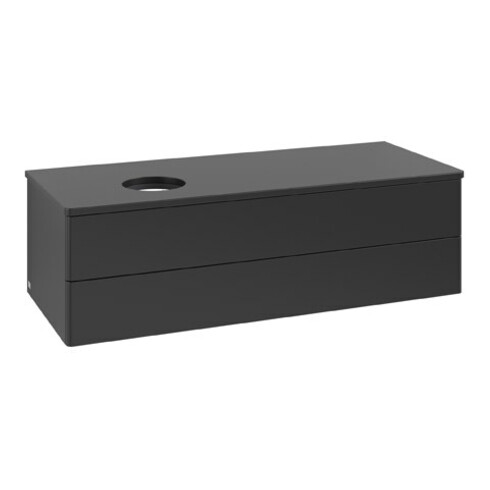 V&B Waschtischunterschrank ohne Frontstruktur Antao 120x36x50cm, WBP-farbe Lac, bla m Lac