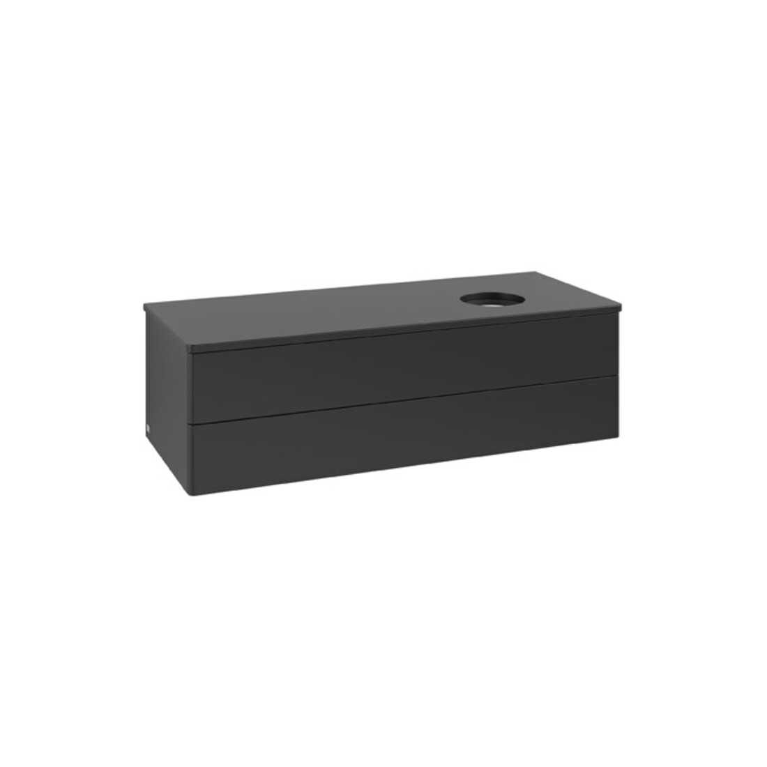 V&B Waschtischunterschrank ohne Frontstruktur Antao 120x36x50cm, WBP-farbe Lac, bla m Lac