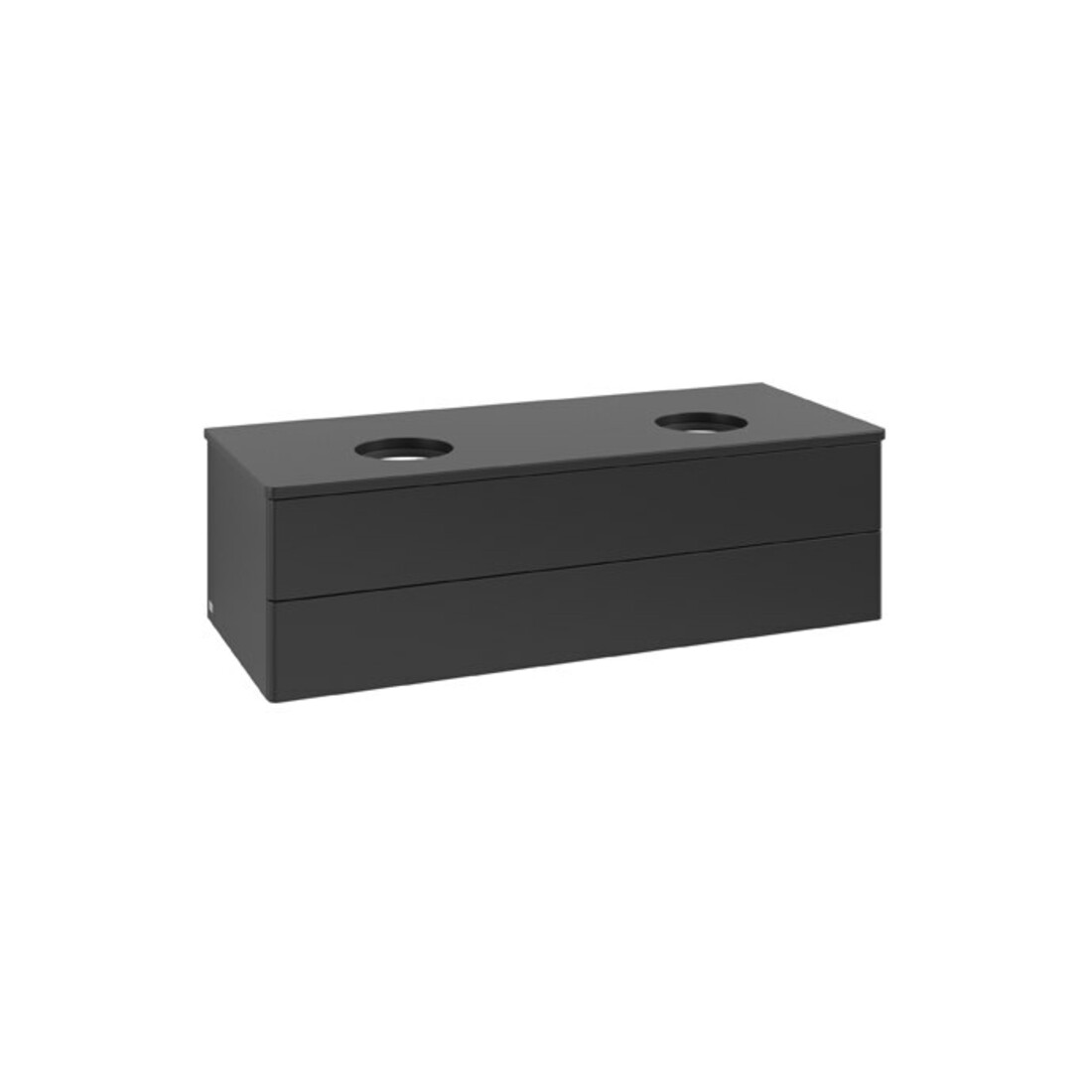V&B Waschtischunterschrank ohne Frontstruktur Antao 120x36x50cm, WBP-farbe Lac, bla m Lac