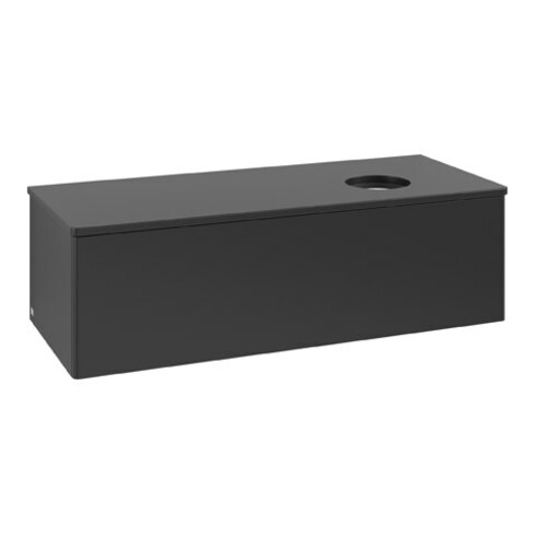 V&B Waschtischunterschrank ohne Frontstruktur Antao 120x36x50cm, WBP-farbe Lac, bla m Lac