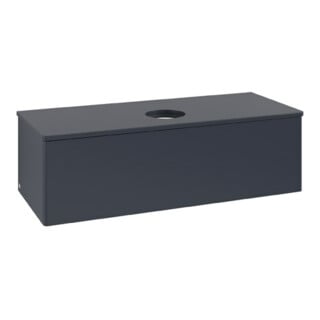 V&B Waschtischunterschrank ohne Frontstruktur Antao 120x36x50cm, WBP-farbe Lac, md bl. m Lac