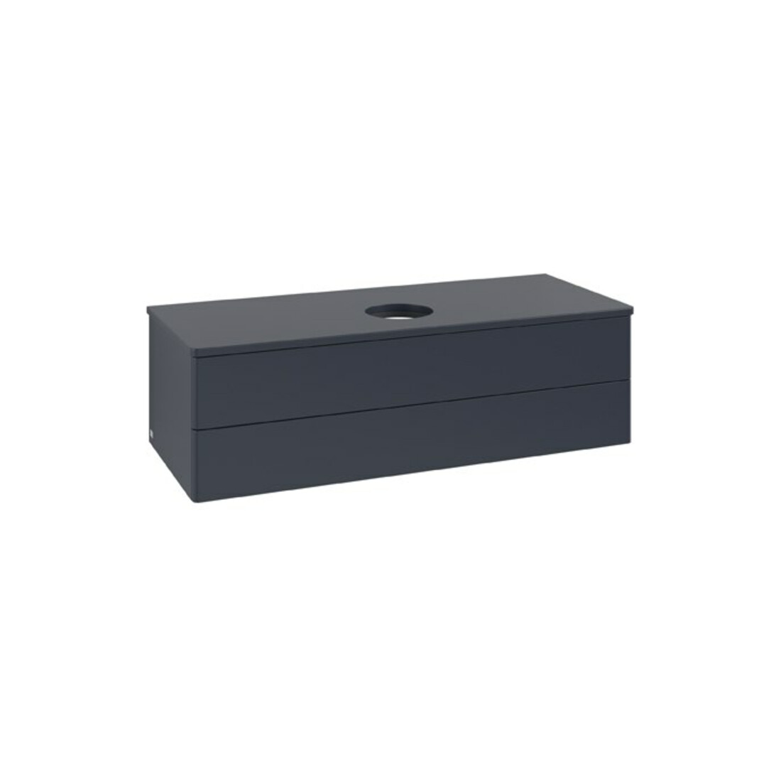 V&B Waschtischunterschrank ohne Frontstruktur Antao 120x36x50cm, WBP-farbe Lac, md bl. m Lac