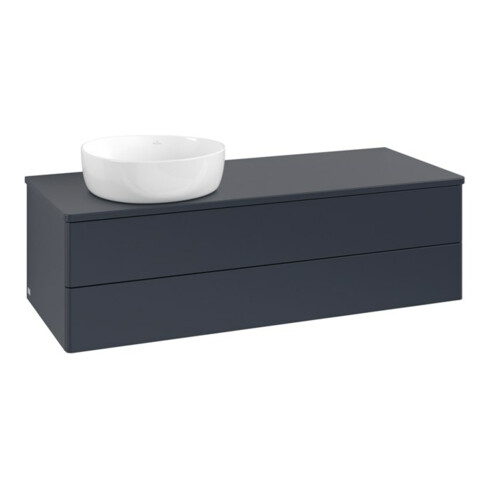 V&B Waschtischunterschrank ohne Frontstruktur Antao 120x36x50cm, WBP-farbe Lac, md bl. m Lac