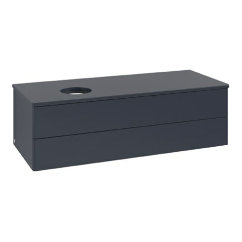 V&B Waschtischunterschrank ohne Frontstruktur Antao 120x36x50cm, WBP-farbe Lac, md bl. m Lac