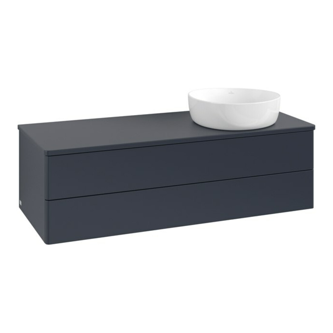 V&B Waschtischunterschrank ohne Frontstruktur Antao 120x36x50cm, WBP-farbe Lac, md bl. m Lac