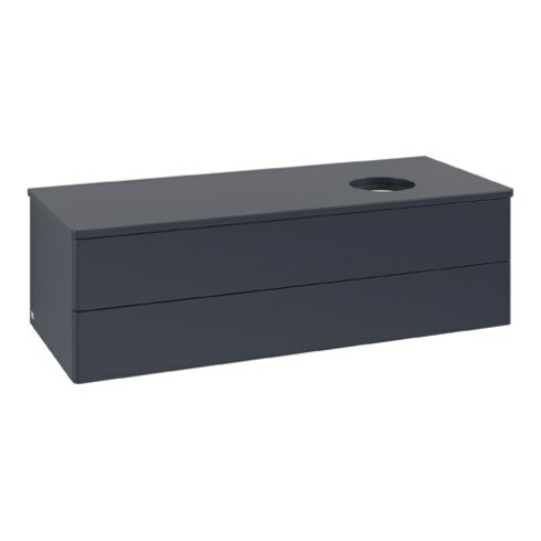 V&B Waschtischunterschrank ohne Frontstruktur Antao 120x36x50cm, WBP-farbe Lac, md bl. m Lac