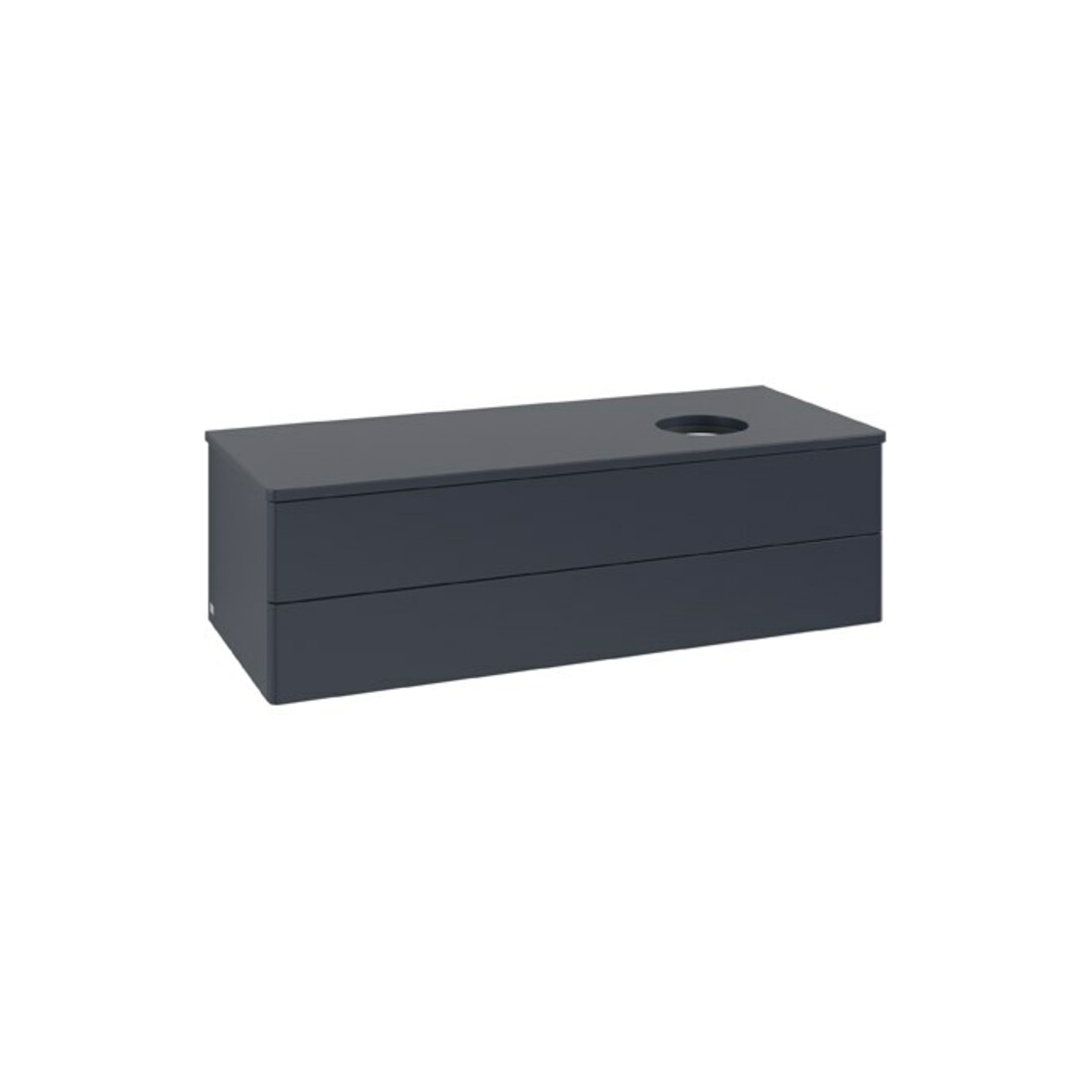 V&B Waschtischunterschrank ohne Frontstruktur Antao 120x36x50cm, WBP-farbe Lac, md bl. m Lac