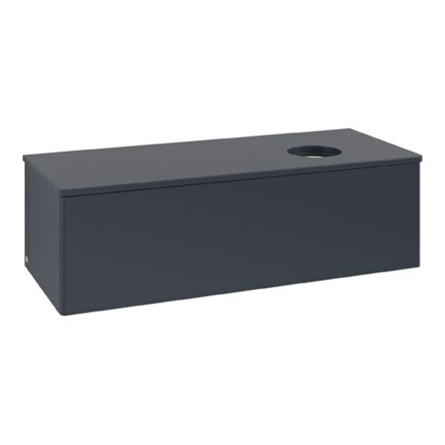 V&B Waschtischunterschrank ohne Frontstruktur Antao 120x36x50cm, WBP-farbe Lac, md bl. m Lac