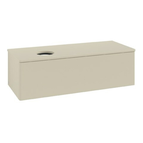 V&B Waschtischunterschrank ohne Frontstruktur Antao 120x36x50cm, WBP-farbe Lac, si Gr m Lac