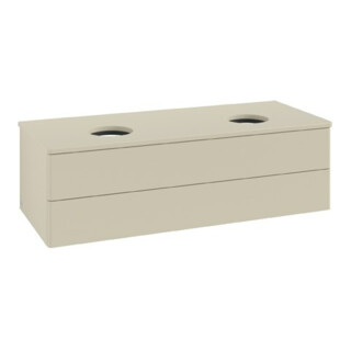 V&B Waschtischunterschrank ohne Frontstruktur Antao 120x36x50cm, WBP-farbe Lac, si Gr m Lac
