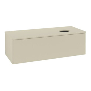 V&B Waschtischunterschrank ohne Frontstruktur Antao 120x36x50cm, WBP-farbe Lac, si Gr m Lac