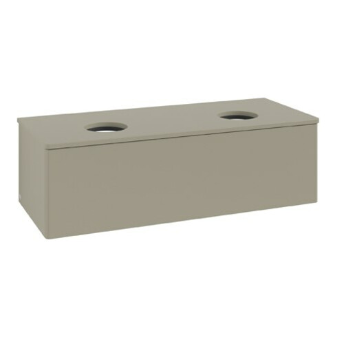 V&B Waschtischunterschrank ohne Frontstruktur Antao 120x36x50cm, WBP-farbe Lac, st. Gr m Lac