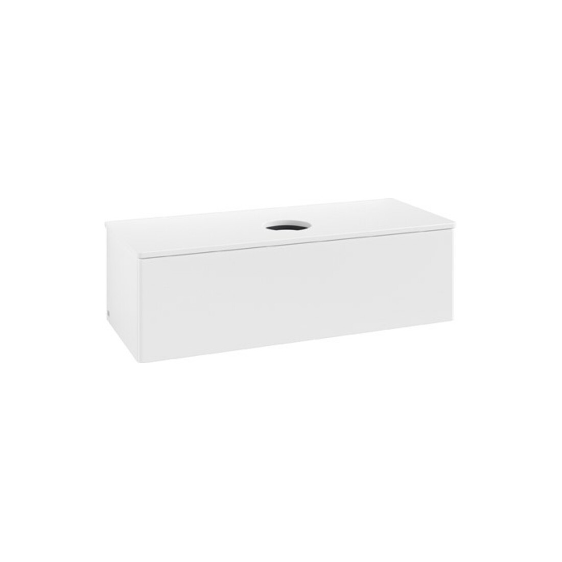 V&B Waschtischunterschrank ohne Frontstruktur Antao 120x36x50cm, WBP-farbe Lac, wh. m Lac