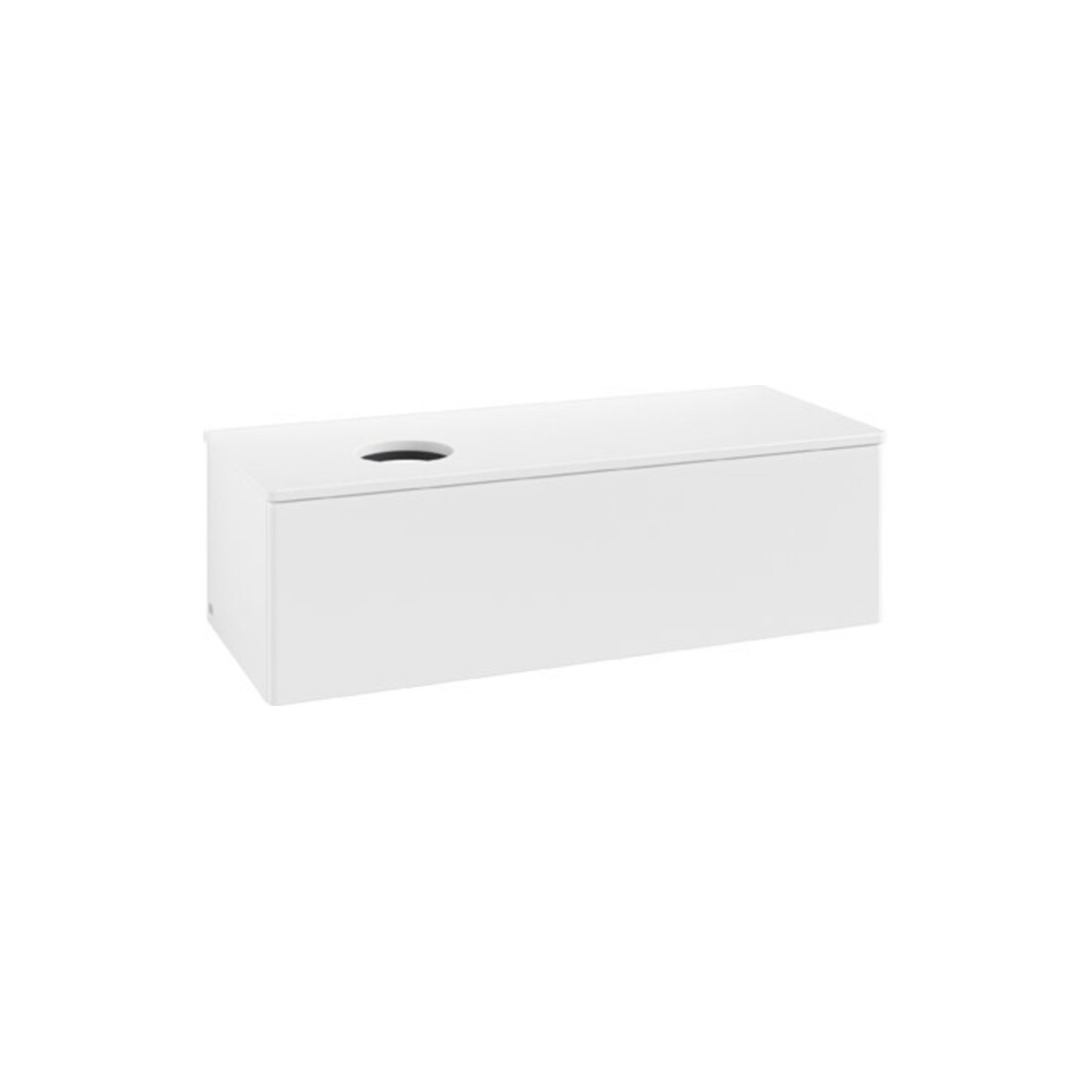 V&B Waschtischunterschrank ohne Frontstruktur Antao 120x36x50cm, WBP-farbe Lac, wh. m Lac
