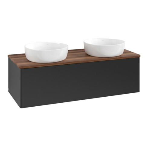 V&B Waschtischunterschrank ohne Frontstruktur Antao 120x36x50cm, WBP-farbe w. wal, bla m Lac