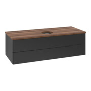 V&B Waschtischunterschrank ohne Frontstruktur Antao 120x36x50cm, WBP-farbe w. wal, bla m Lac