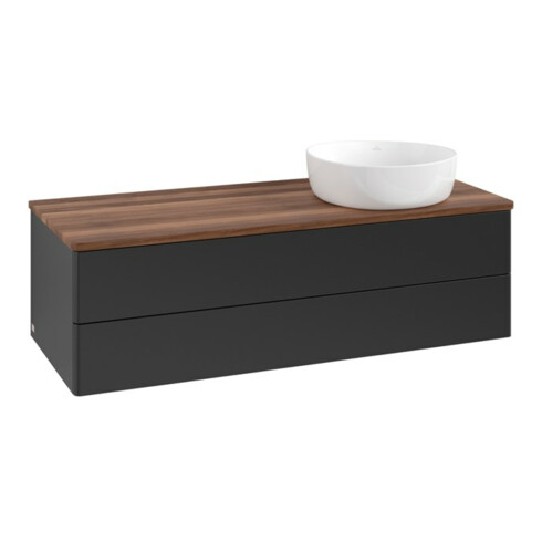 V&B Waschtischunterschrank ohne Frontstruktur Antao 120x36x50cm, WBP-farbe w. wal, bla m Lac