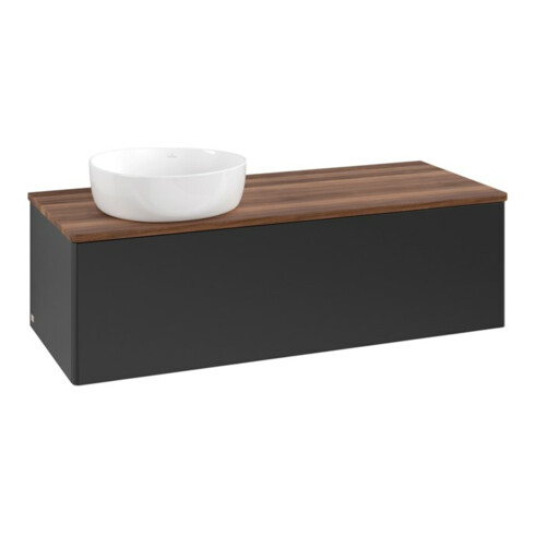 V&B Waschtischunterschrank ohne Frontstruktur Antao 120x36x50cm, WBP-farbe w. wal, bla m Lac