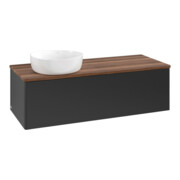 V&B Waschtischunterschrank ohne Frontstruktur Antao 120x36x50cm, WBP-farbe w. wal, bla m Lac