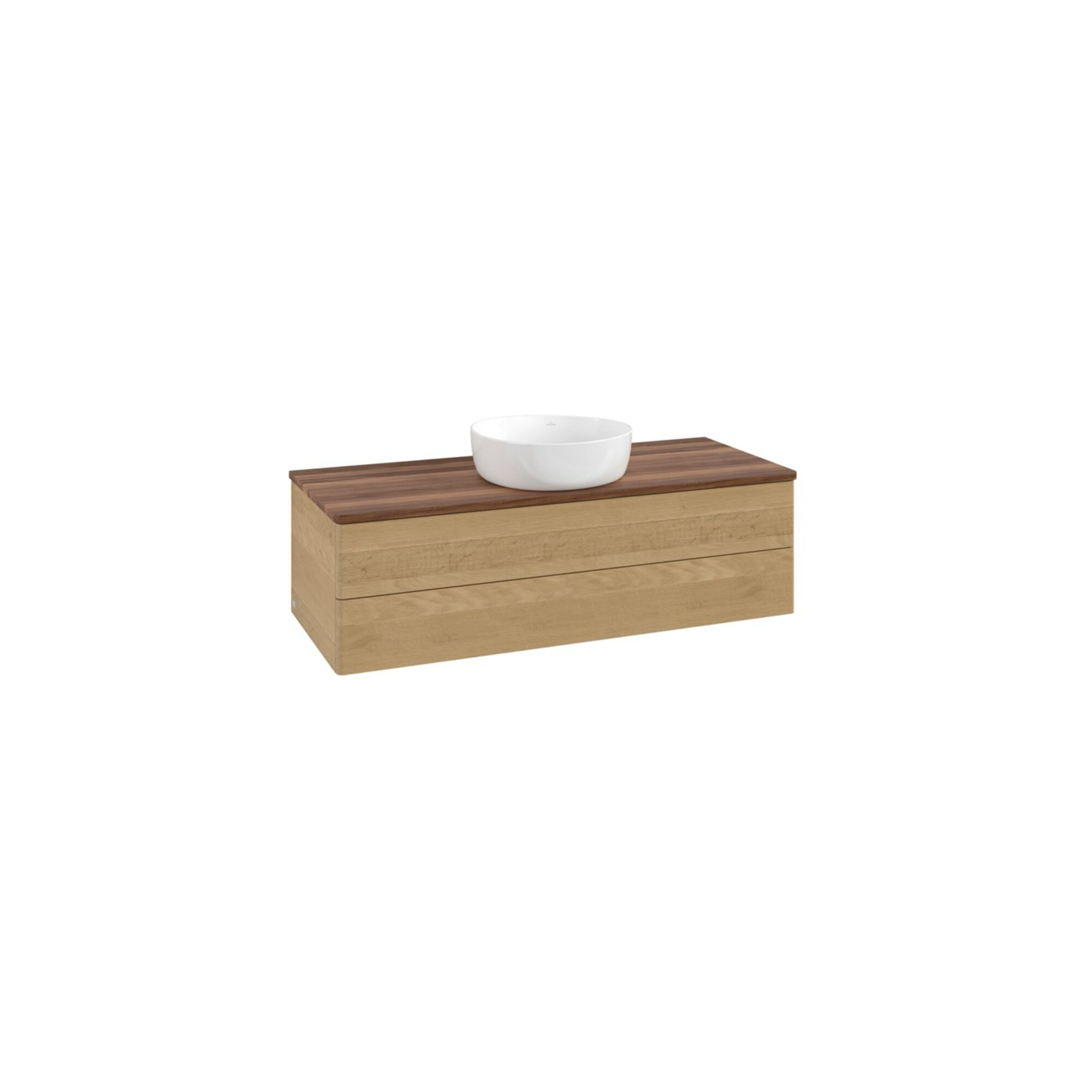 V&B Waschtischunterschrank ohne Frontstruktur Antao 120x36x50cm, WBP-farbe w. wal, honey oak ; Villeroy & Boch