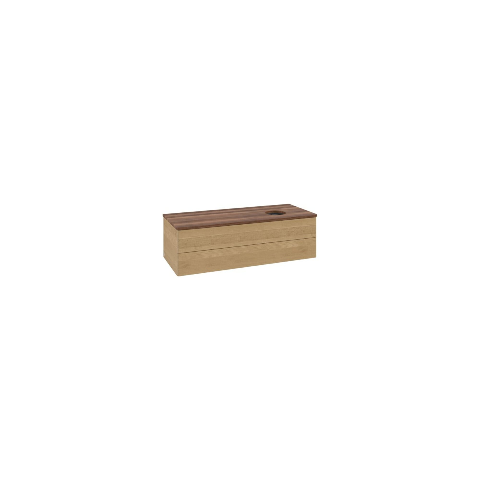 V&B Waschtischunterschrank ohne Frontstruktur Antao 120x36x50cm, WBP-farbe w. wal, honey oak ; Villeroy & Boch