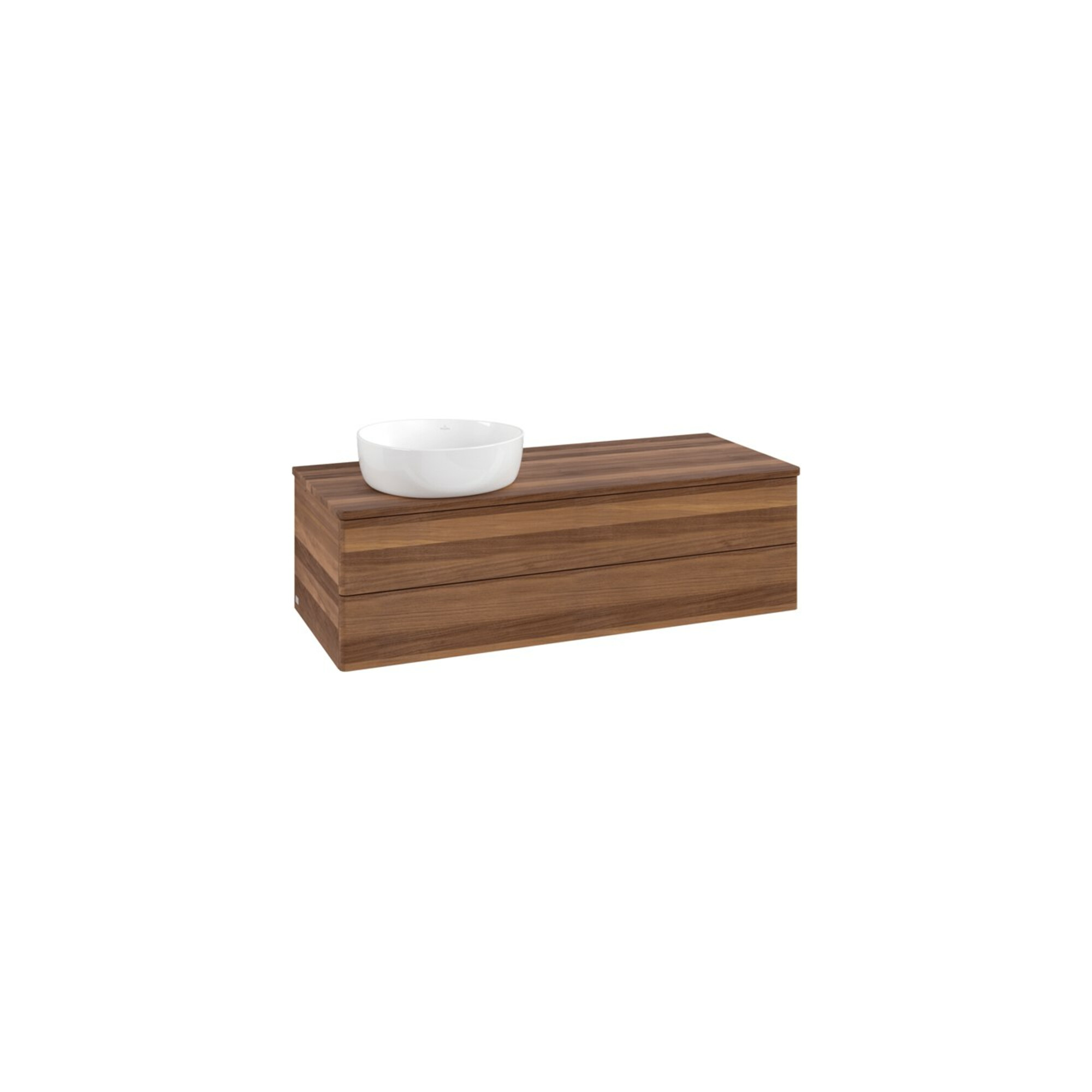 V&B Waschtischunterschrank ohne Frontstruktur Antao 120x36x50cm, WBP-farbe w. wal, w. walnut ; Villeroy & Boch