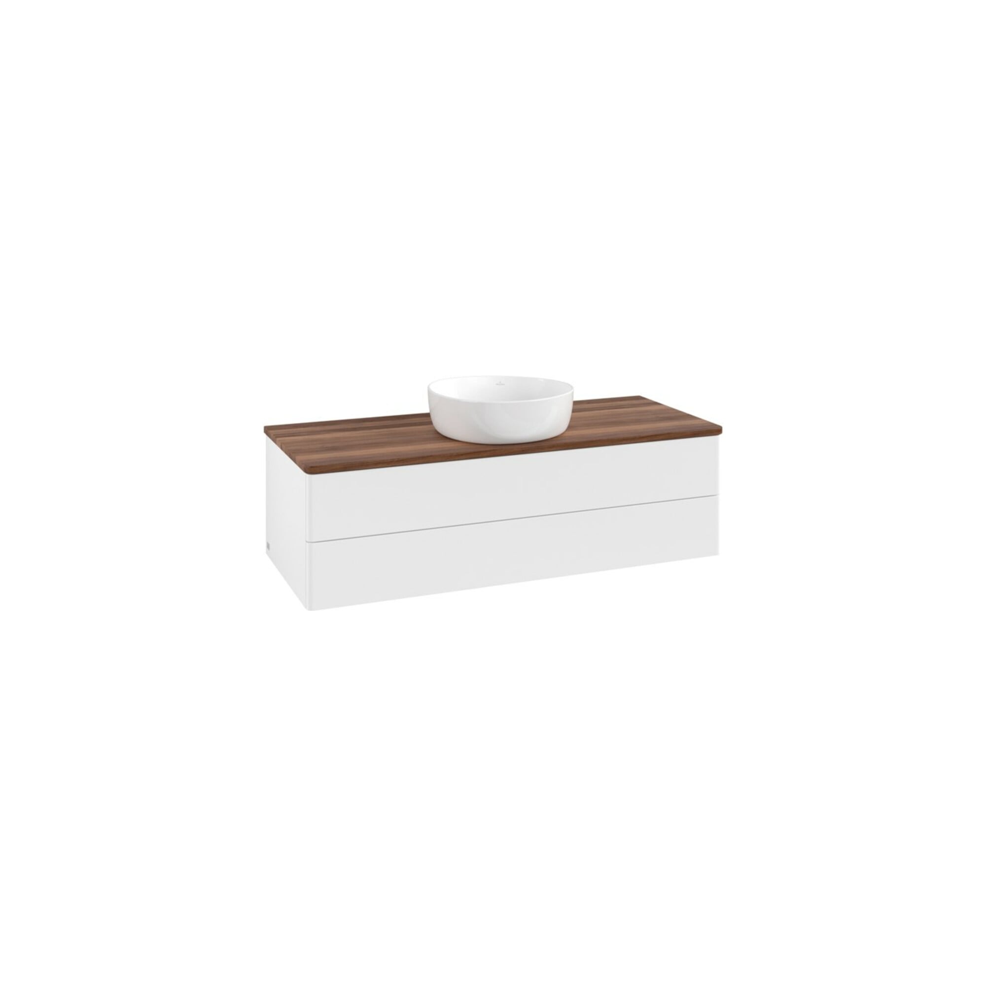 V&B Waschtischunterschrank ohne Frontstruktur Antao 120x36x50cm, WBP-farbe w. wal, wh. m Lac ; Villeroy & Boch