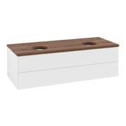V&B Waschtischunterschrank ohne Frontstruktur Antao 120x36x50cm, WBP-farbe w. wal, wh. m Lac