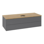 V&B Waschtischunterschrank ohne Frontstruktur Antao 120x36x50cm, WBP hon. Oa, Anthrac. m Lac-3