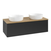 V&B Waschtischunterschrank ohne Frontstruktur Antao 120x36x50cm, WBP hon. Oa, bla m Lac